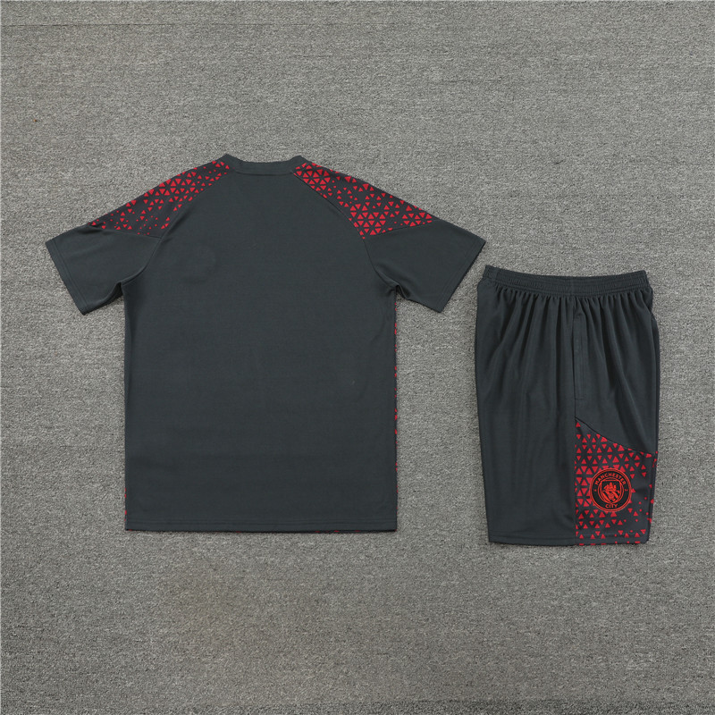 23-24 Manchester City short-sleeved training suit