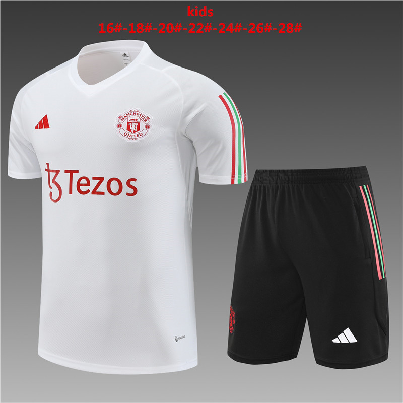 23-24-Manchester United short-sleeved training suit