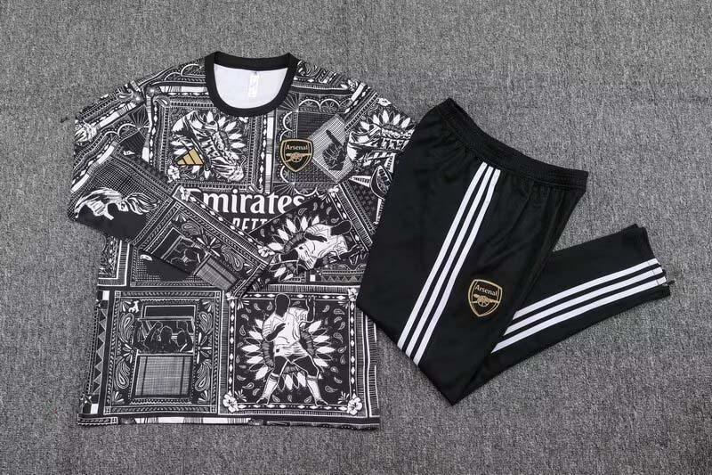 2023/2024 Arsenal Training Wear Black Football Shirt 1:1 Thai Quality Suit ?