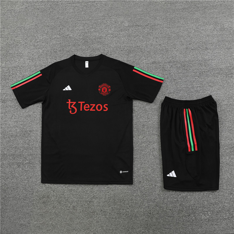 23-24-Manchester United short-sleeved training suit