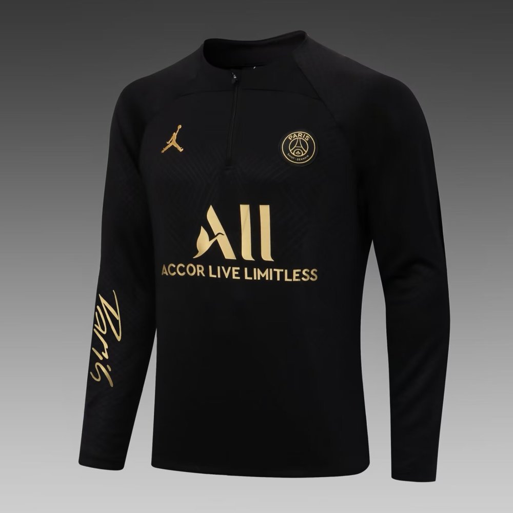 2022/2023 Paris Saint-Germain half-pull training suit black package