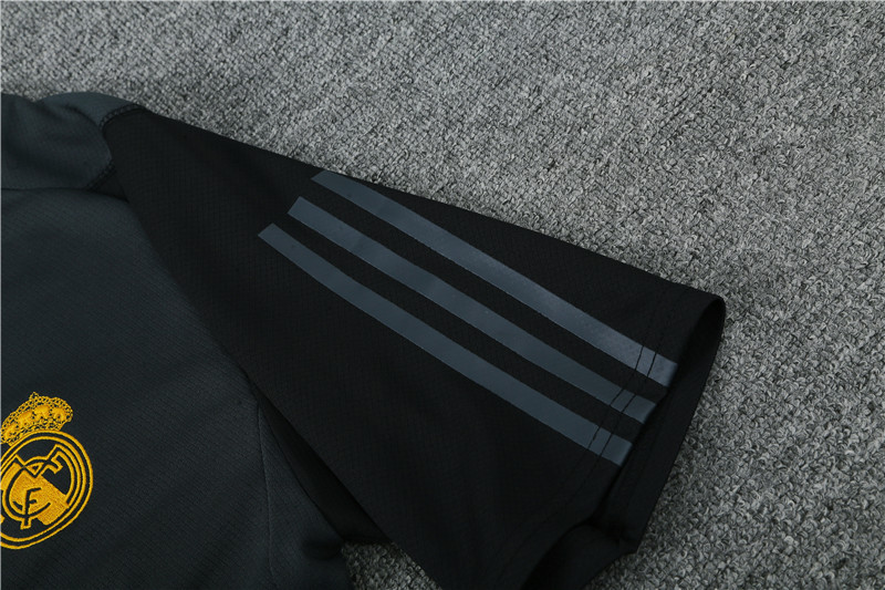 2023-24-Short-sleeved training jersey Real Madrid dark gray