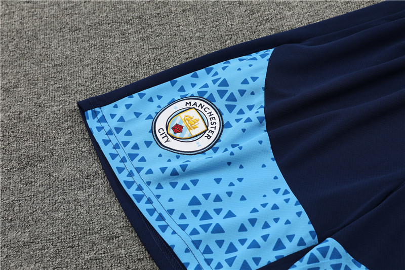 23-24 Short Sleeve Training Wear Manchester City Light Blue