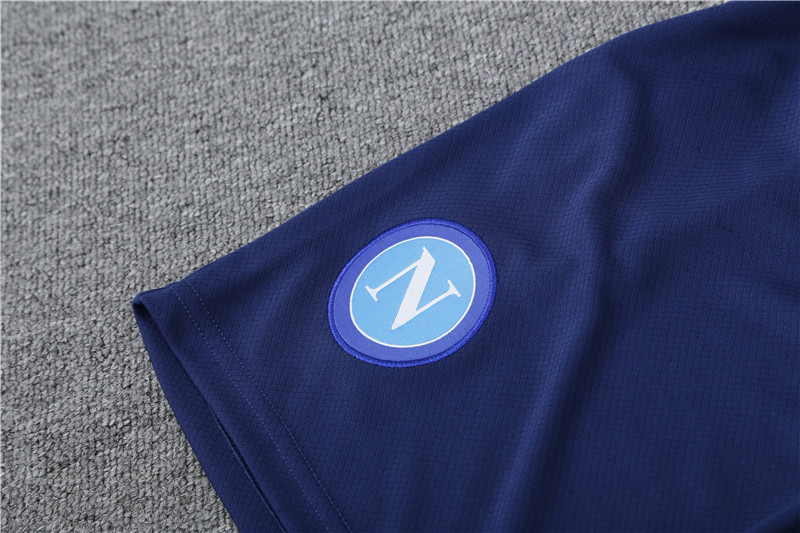 23-24-Short-sleeved training jersey Naples royal blue