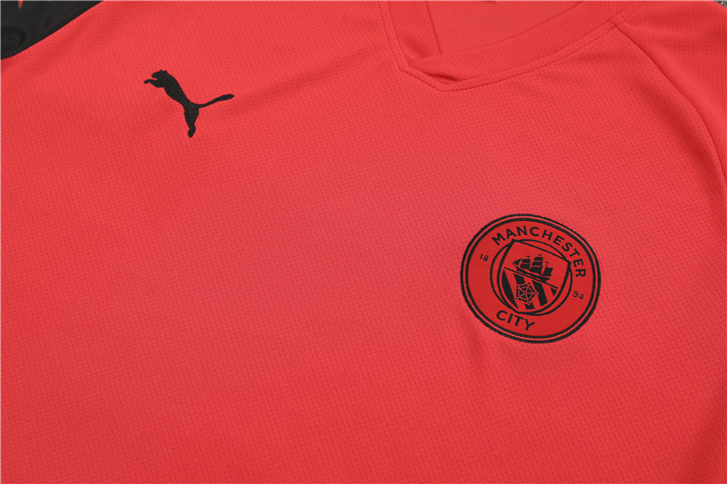 23-24 Short Sleeve Training Wear Manchester City Orange Red