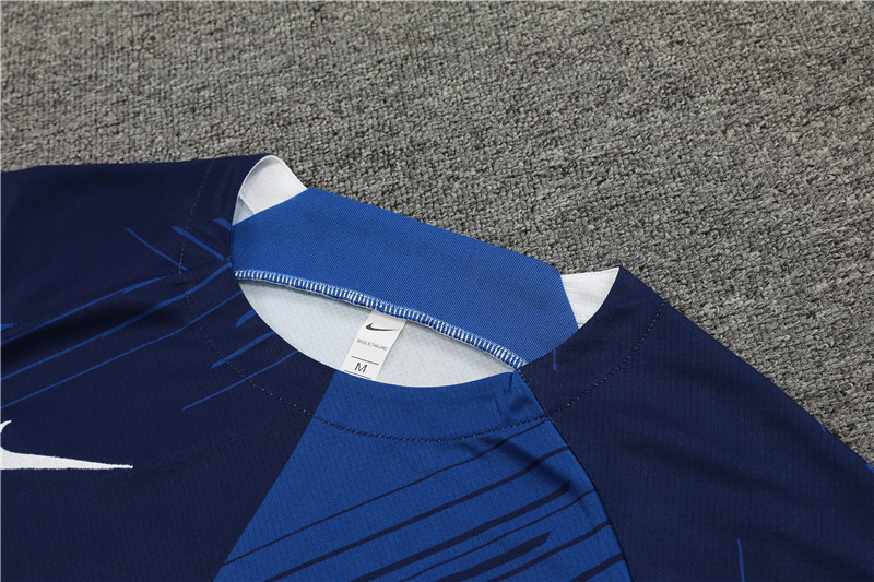 23-24-Short-sleeved training uniform Barcelona blue [camouflage style]