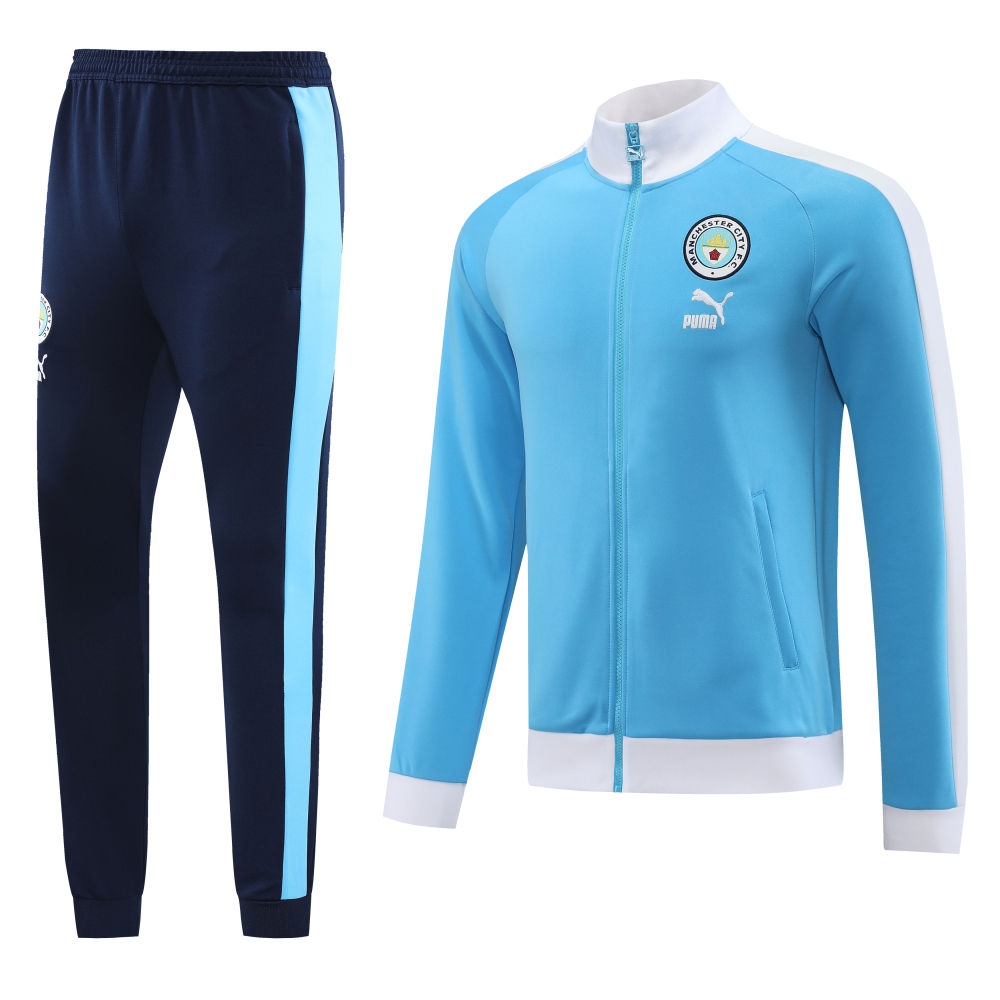 23-24 Manchester City 02 sky blue jacket suit