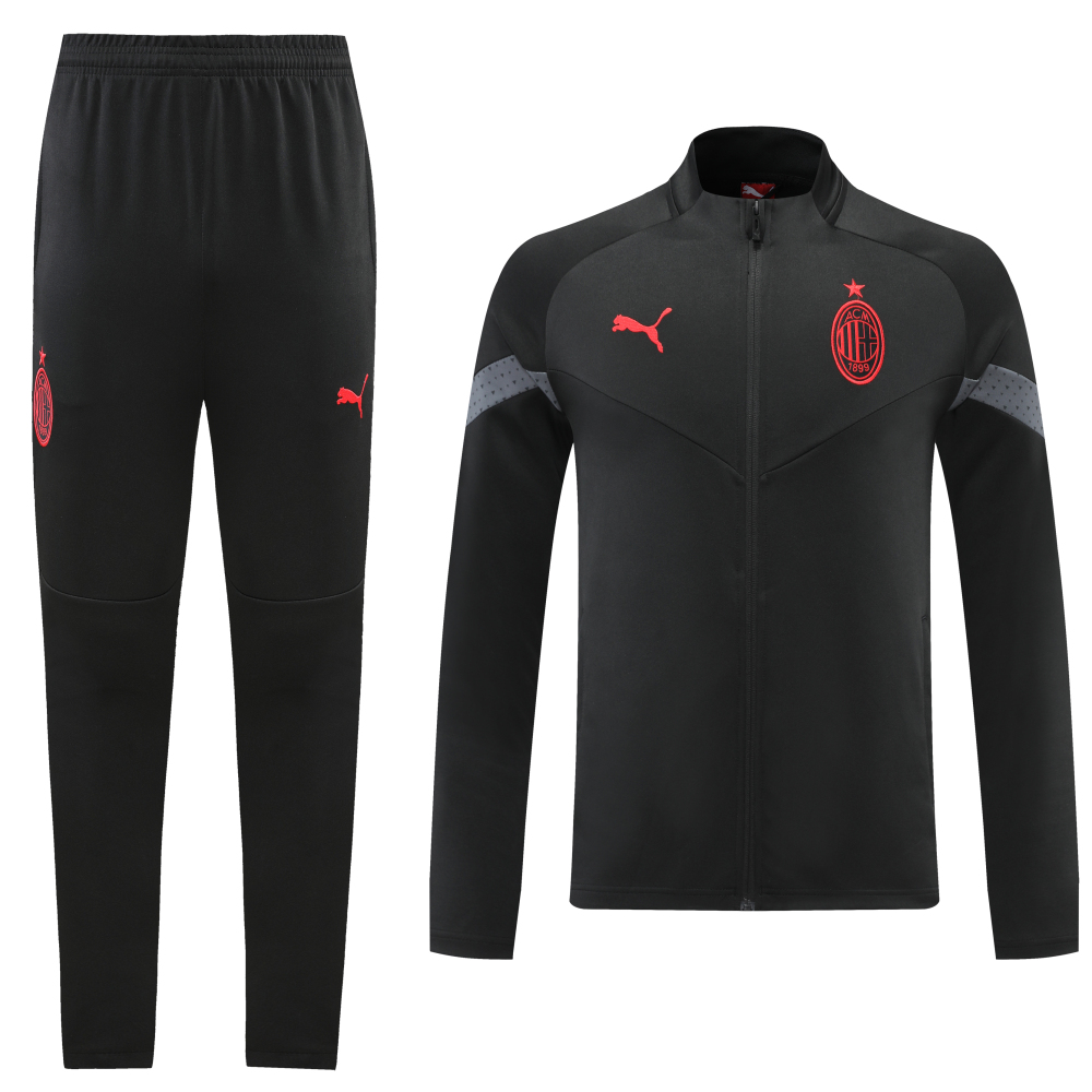 22-23 AC Milan black jacket suit