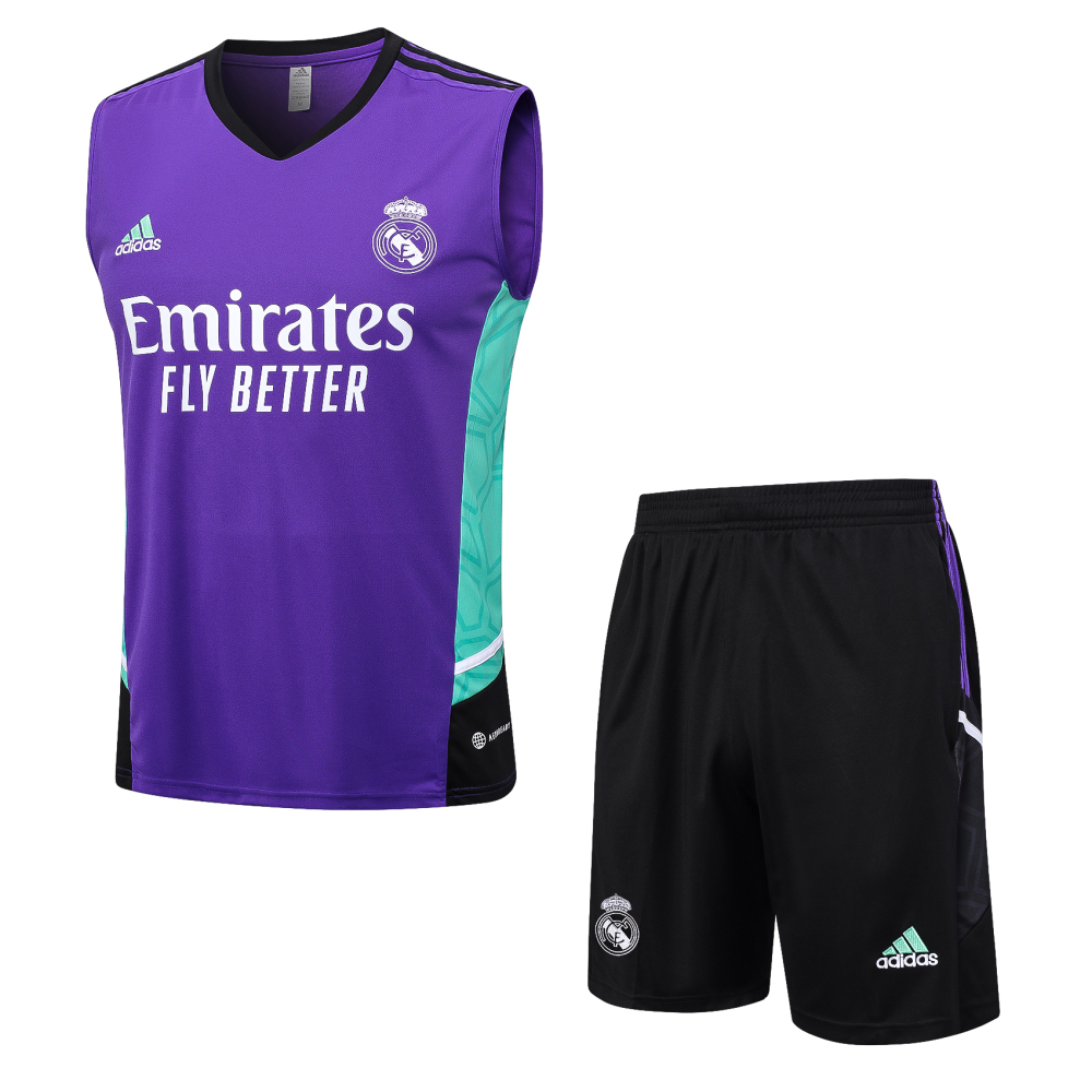23-24 season Real Madrid Purple Training Vest Set