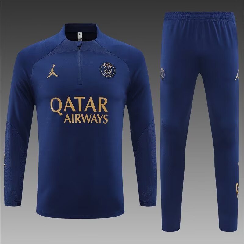 2023/2024 Paris Half Pull Training Wear Royal Blue Suit