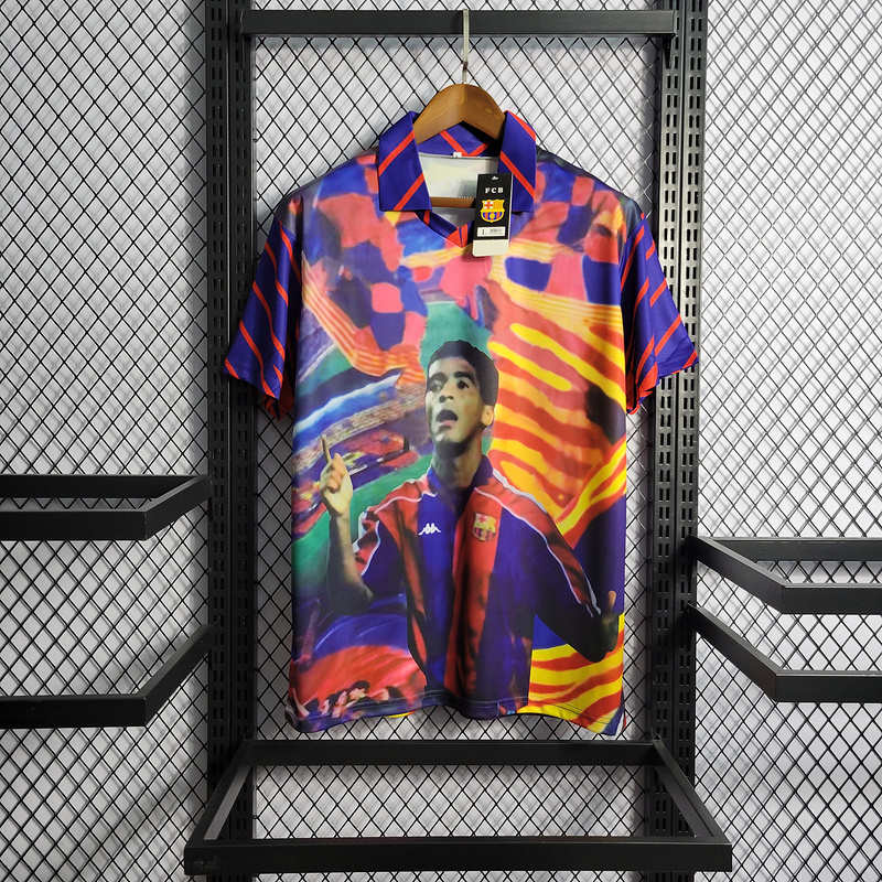 Retro FC Barcelona 1993-94 Romario Jersey   Football jersey retro