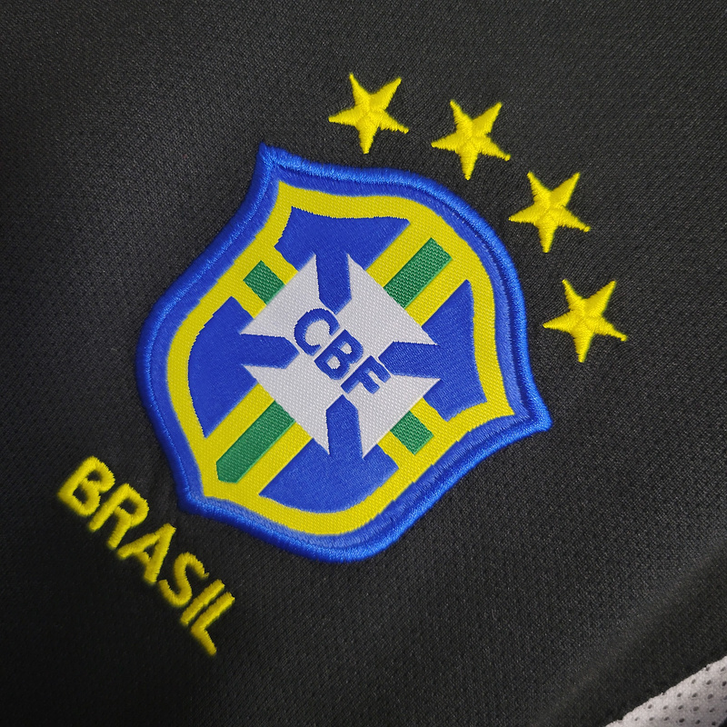 Retro 2002 Brazil Black Goalkeeper  Football jersey retro