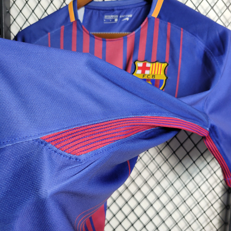 Retro 2017-18 Barcelona Home MESSI PIQUE DEMBELE A.INISTA SUAREZ  Football jersey retro