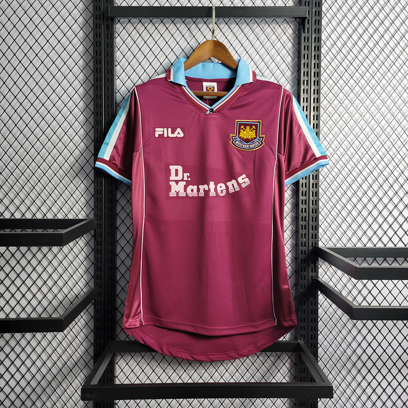 Retro 99-01 West Ham United home   Football jersey retro