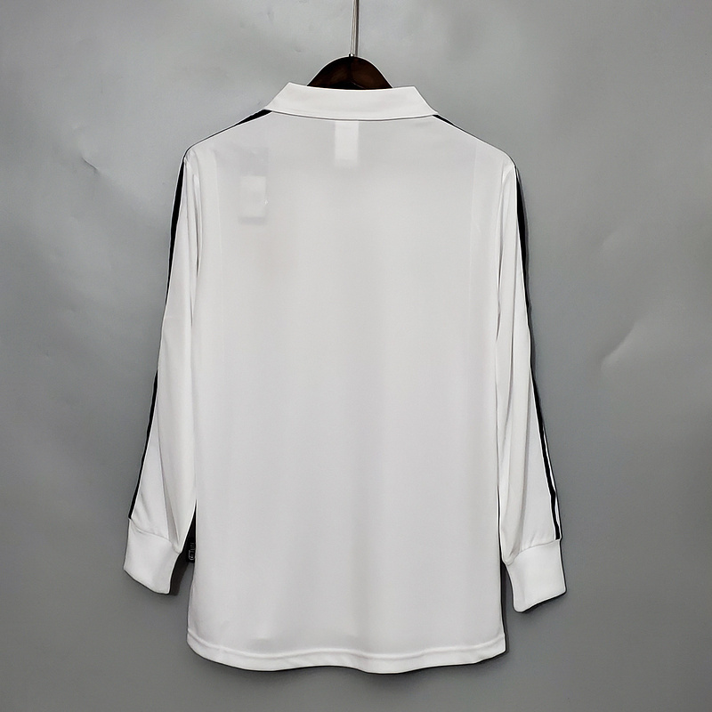 Retro long-sleeved 2002 Real Madrid home   Football jersey retro