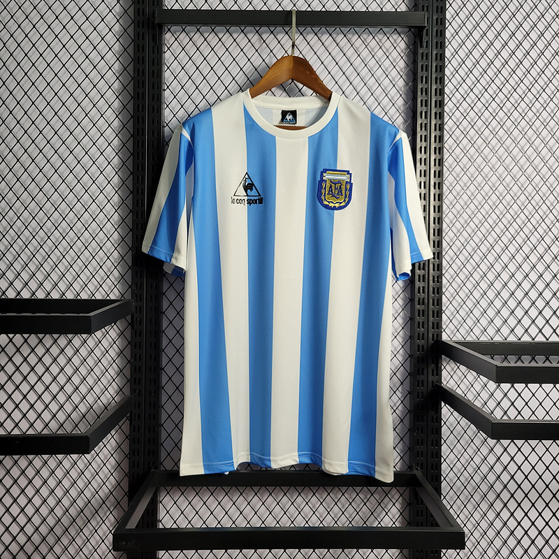 Retro 1986 Argentina home  Football jersey retro