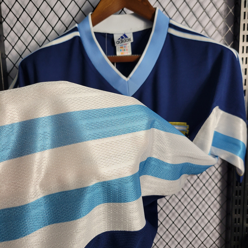 Retro 1998 season Argentina away   Football jersey retro