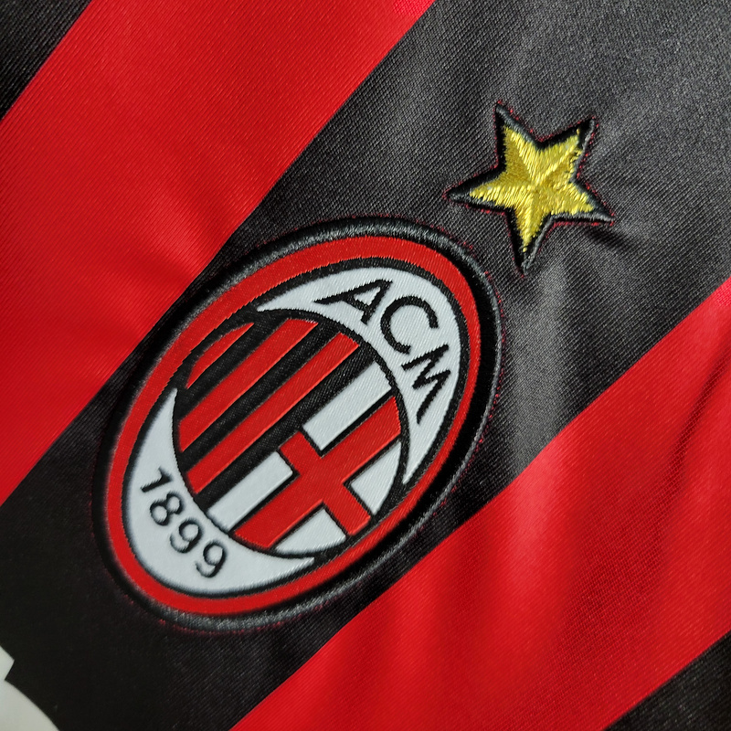 Retro Long Sleeve 2006-07 AC Milan Home MALDINI KAKA PIRLO  Football jersey retro