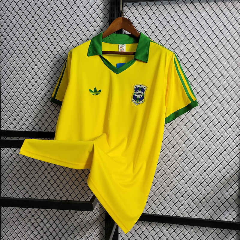 Retro 1979 Brazil Home  Football jersey retro