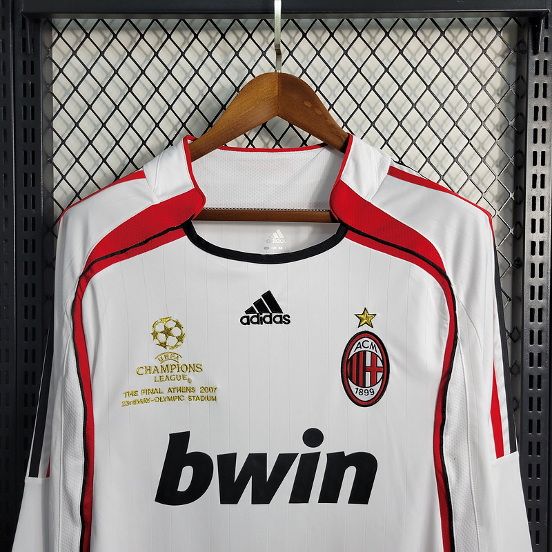 Retro Long Sleeve 2006-07 AC Milan Away MALDINI KAKA PIRLO  Football jersey Kaka