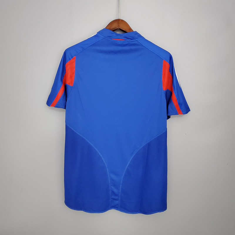 Retro France 2004 home ZIDANE HENRY SUSANNAH CANTONA LIZARAZU Football jersey retro