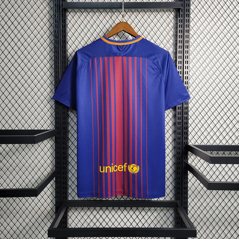 Retro 2017-18 Barcelona Home MESSI PIQUE DEMBELE A.INISTA SUAREZ  Football jersey retro