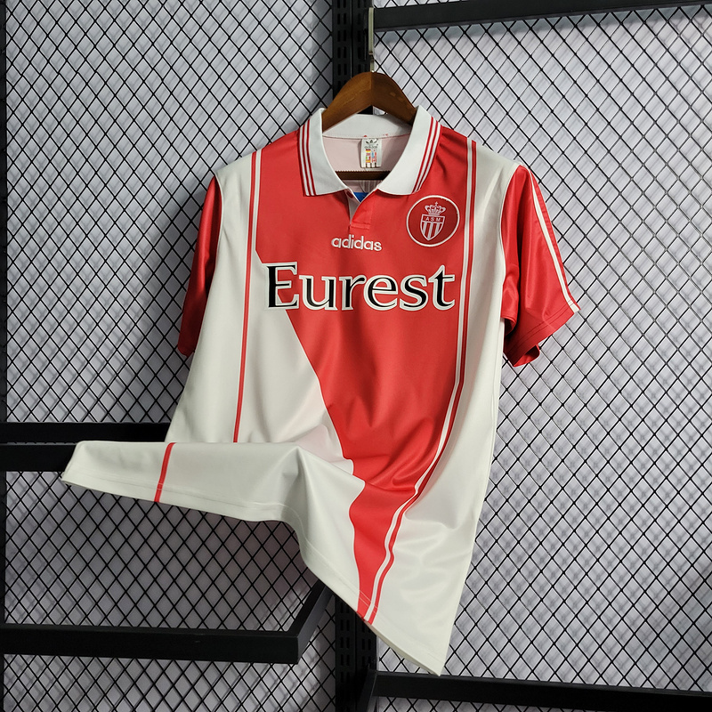 Retro 1998 Monaco home   Football jersey retro