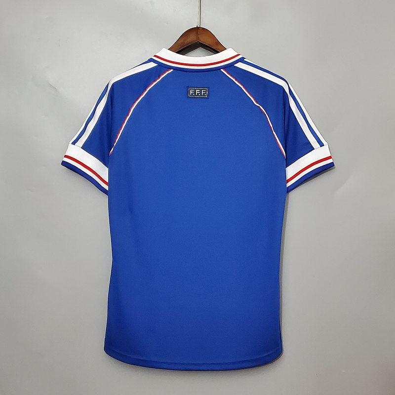 Retro 1998 France home Zidane LIZARAZU Henry Football jersey retro