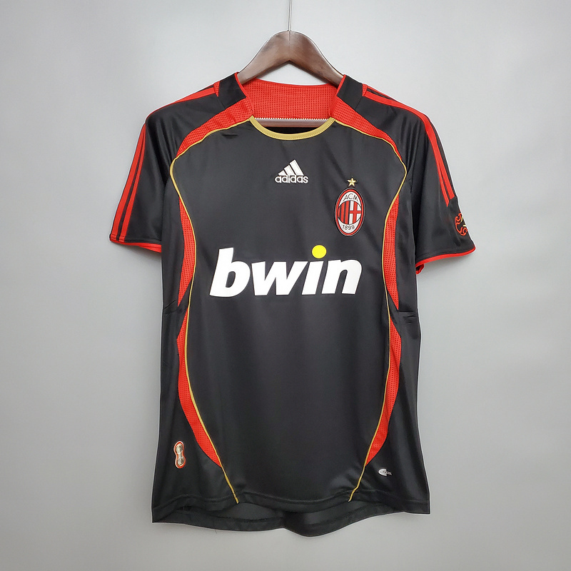 Retro 2006-07 AC Milan third away MALDINI KAKA PIRLO  Football jersey retro