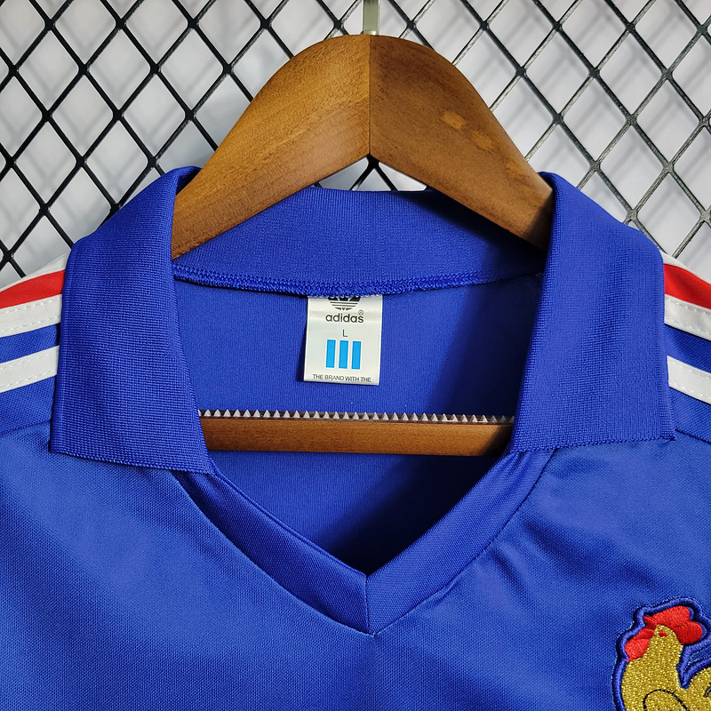 Retro 84-86 European Cup Champions France Home  Football jersey retro