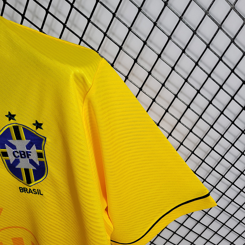 Retro Embroidered Edition 1993-94 Brazil Home Retro  Football jersey retro