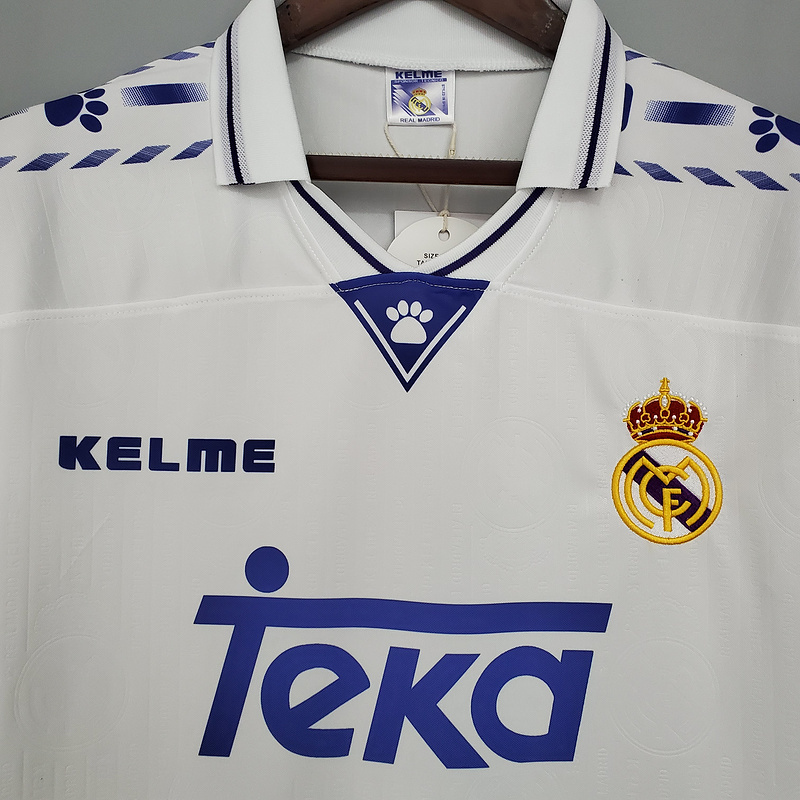 Retro 96-97 Real Madrid home   Football jersey retro