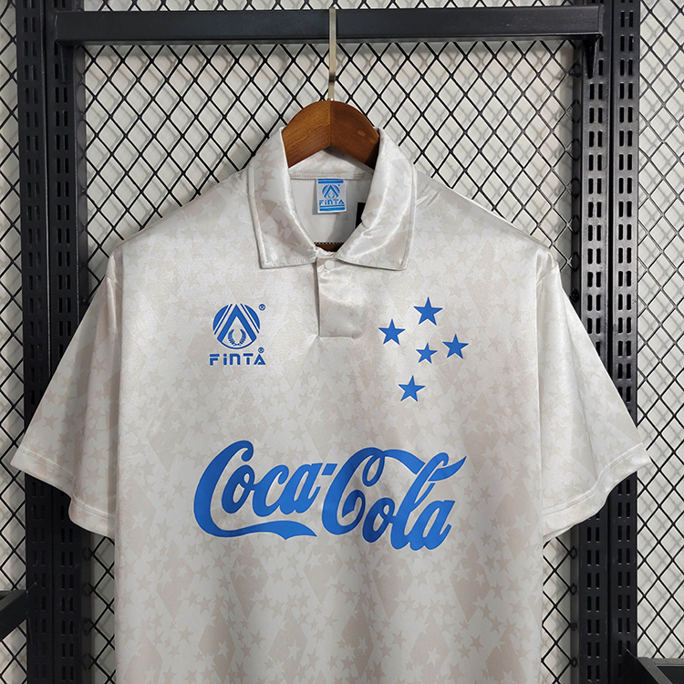 Retro Cruzeiro 93-94 Away   Football jersey retro
