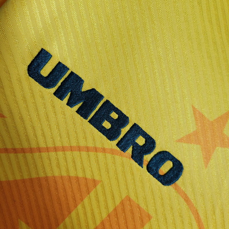 Retro Embroidered Edition 1993-94 Brazil Home Retro  Football jersey retro