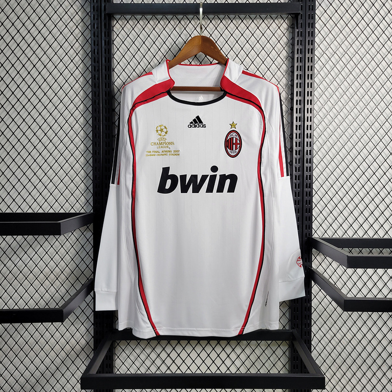 Retro Long Sleeve 2006-07 AC Milan Away MALDINI KAKA PIRLO  Football jersey Kaka