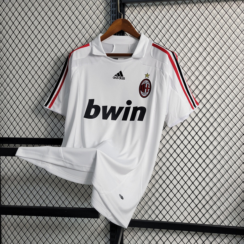 Retro 2007-08 AC Milan Away RONALDO KAKA  SHEVCHENKO NESTA MALDINI Football jersey retro
