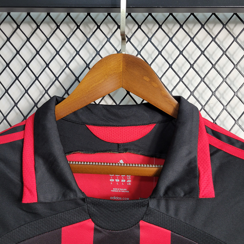 Retro Long Sleeve 2006-07 AC Milan Home MALDINI KAKA PIRLO  Football jersey retro