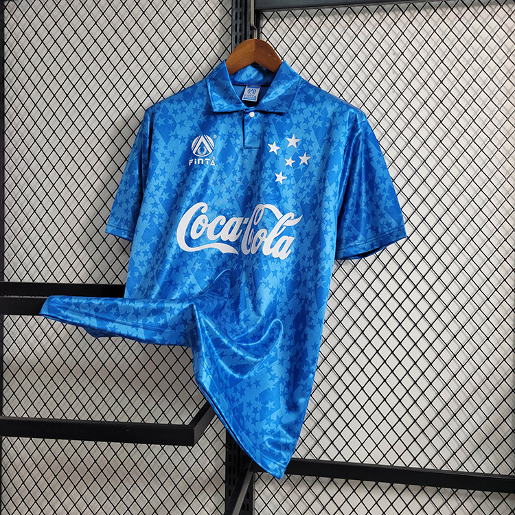 Retro Cruzeiro 93-94 Home   Football jersey retro