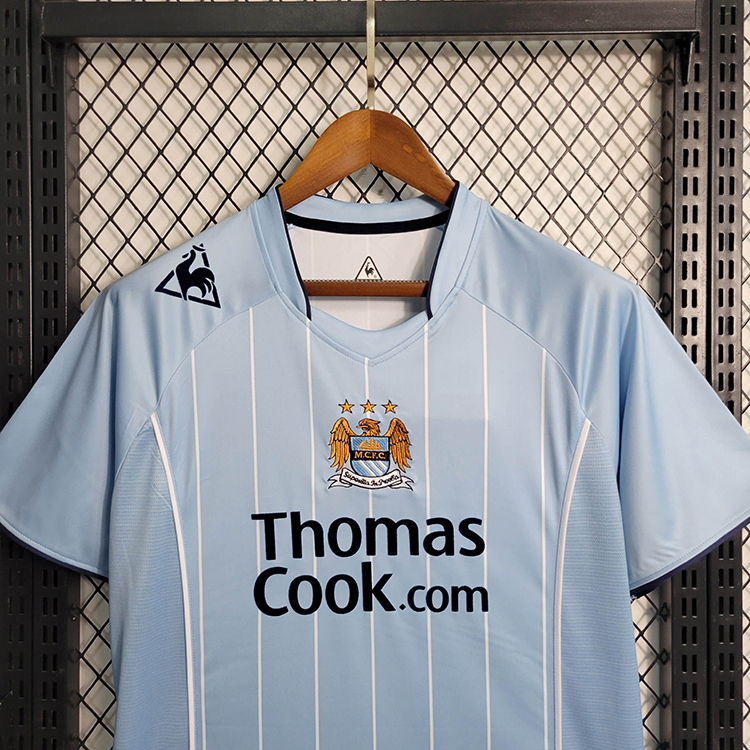 Retro 07-08 Manchester City Home   Football jersey retro