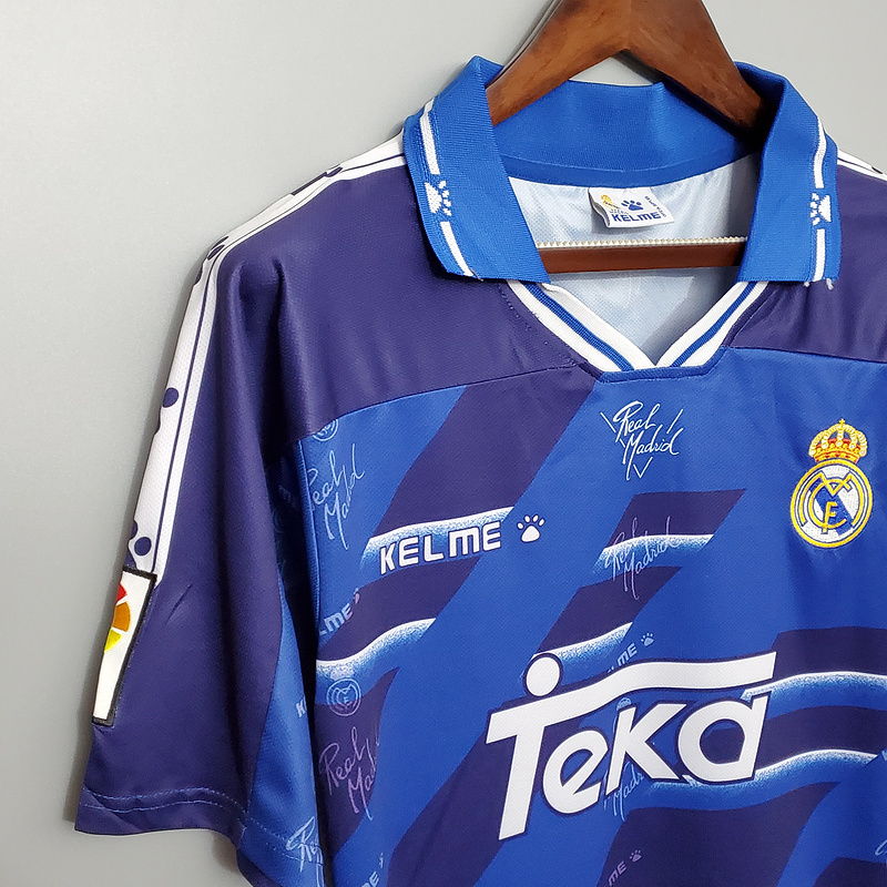 Retro 94-96 Real Madrid away Football jersey retro
