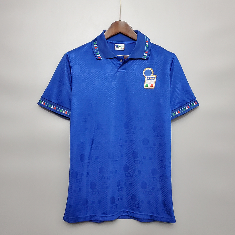 Retro Italy 1994 home  R.BAGGIO MALDINI Football jersey retro