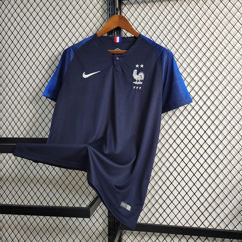 Retro version 2018 World Cup France home Mbappe #10 Griezmann Coman Kante Pogba Soccer Football jersey
