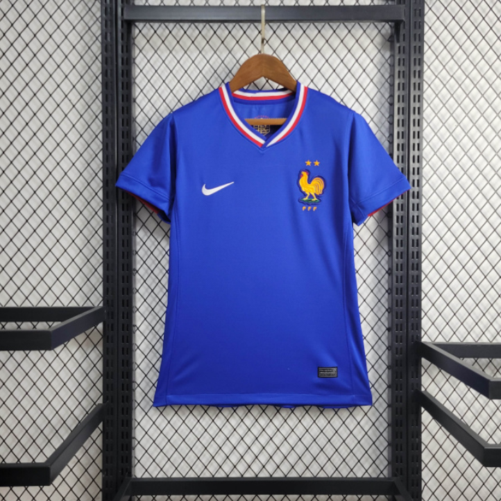 2024-25 Women's France Home CAMAVINGA  GRIEZMANN GIROUD MBAPPE DEMBELE T. HERNANDEZ Football jersey
