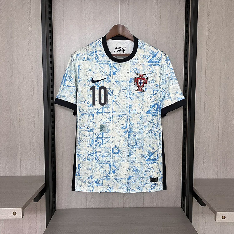 2024-25 Portugal away RONALDO BERNARDO G. RAMOS B.FERNANDES PEPE R. LE脙O Football jersey