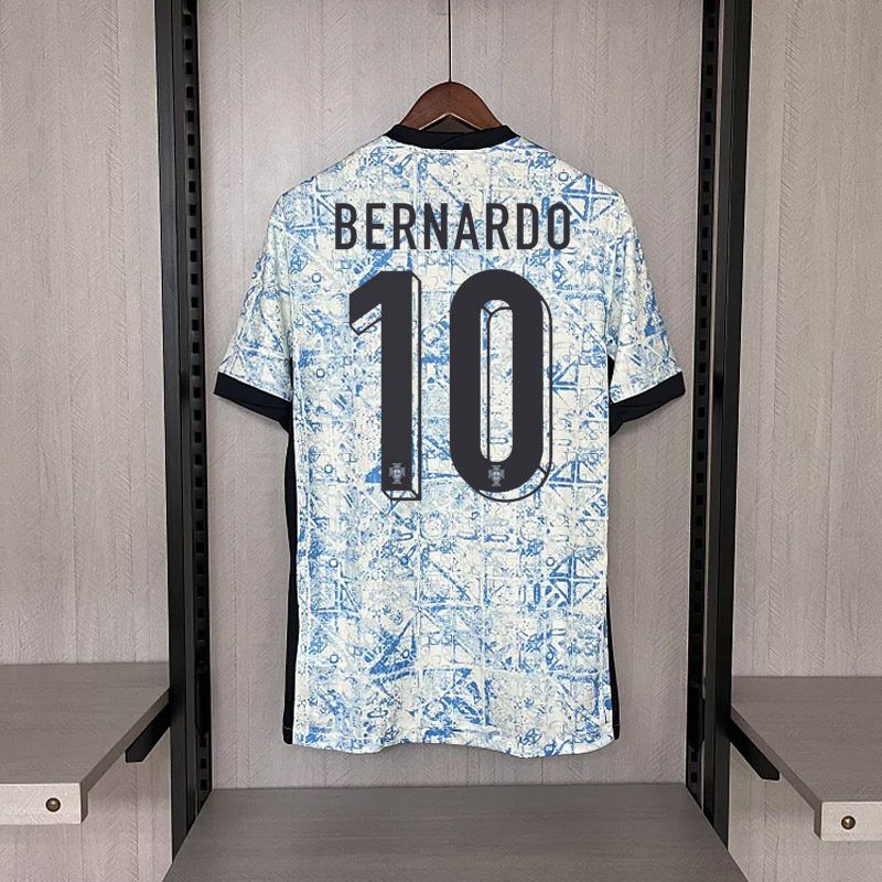 2024-25 Portugal away RONALDO BERNARDO G. RAMOS B.FERNANDES PEPE R. LE脙O Football jersey