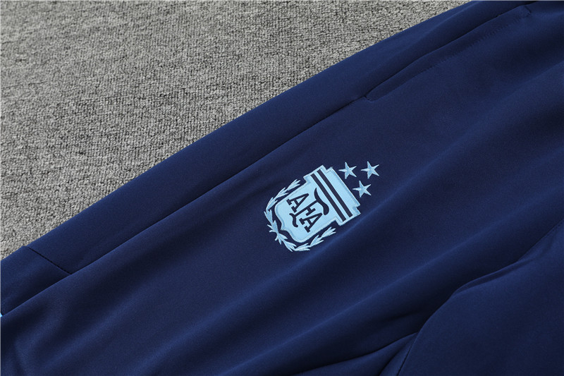 2022 Argentina Blue Long Pull Jacket Training Wear