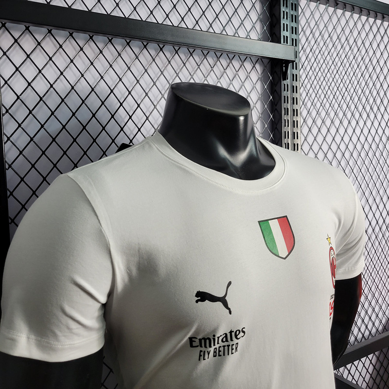 2022-23 AC Milan Championship 19 Championship Camiseta Comemorativa Branca