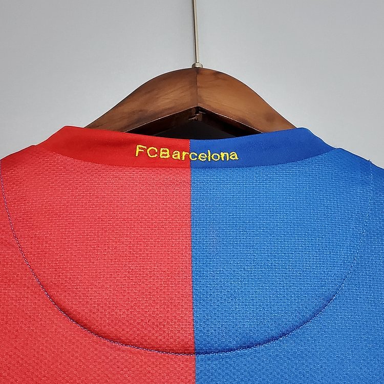 Retro FC Barcelona 2006-07 Long sleeve home XAVI MESSI RONALDINHO DECO ETO'O Football jersey retro