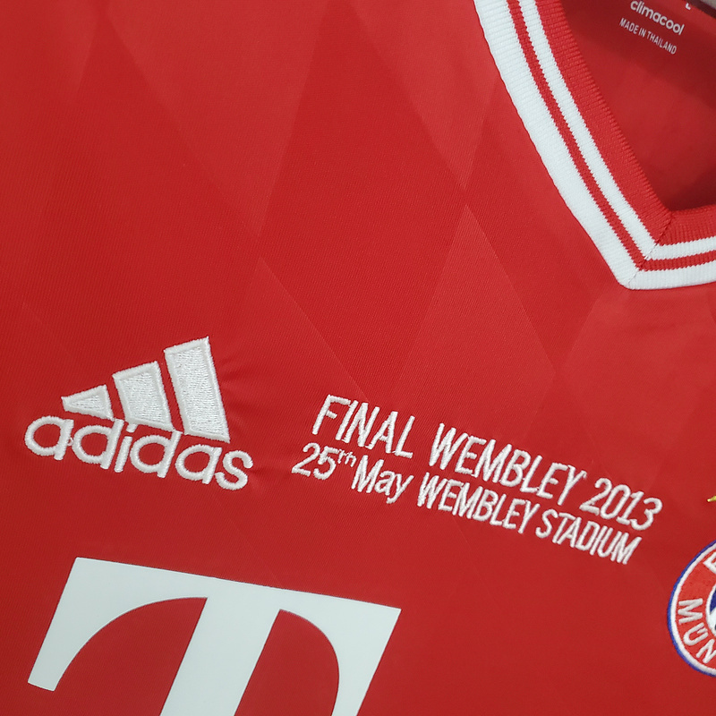 Retro long sleeve Bayern Munich 13-14 Champions League home   Football jersey retro