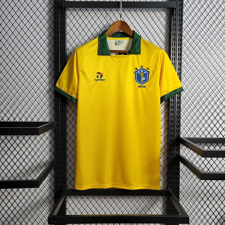 Retro 1988-1990 Brazil Home Football jersey retro